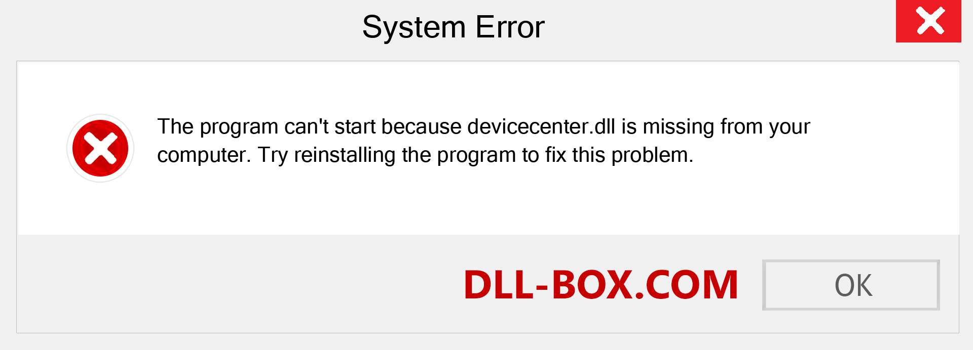  devicecenter.dll file is missing?. Download for Windows 7, 8, 10 - Fix  devicecenter dll Missing Error on Windows, photos, images